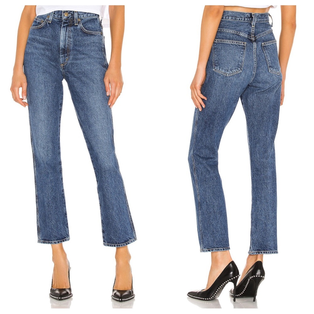 Agolde Pinch Waist High Rise Kick Jeans Placebo 26